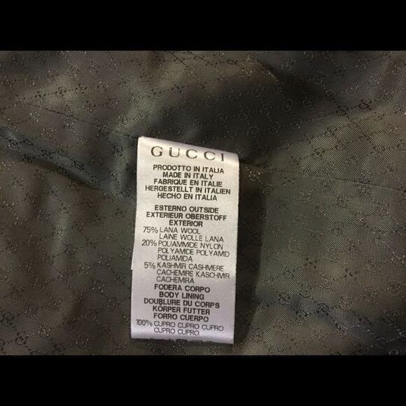 GUCCI Grey Wool Coat  - Picture 12 of 14